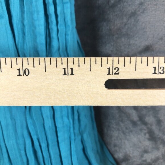 Cato Women’s Shirt Summer Blue Top Size Large Teal - Picture 4 of 6